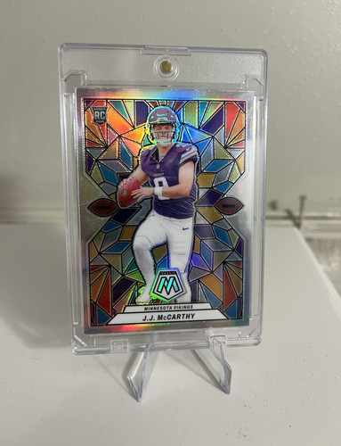Panini 2024 Mosaic Stained Glass J.J. McCarthy RC Vikings #SG-23