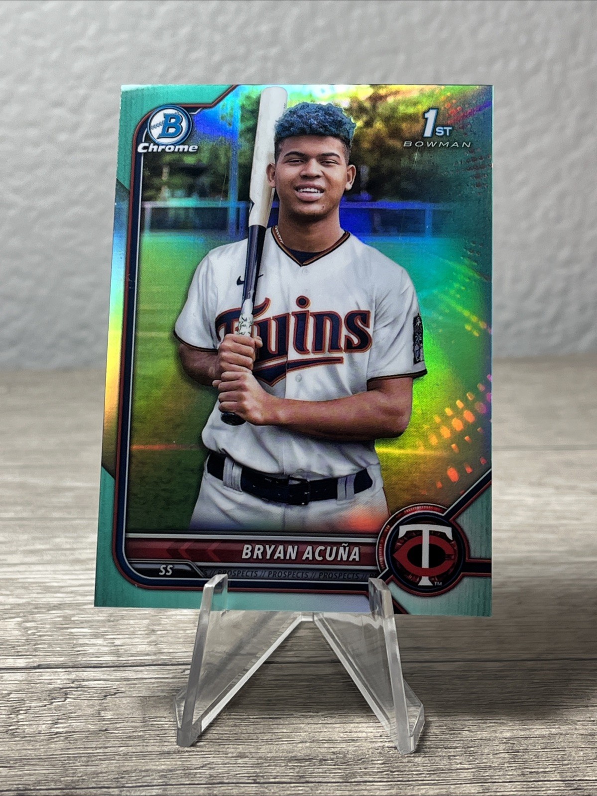 2022 Bowman Chrome - Prospects Bryan Acuna #BCP-151 Aqua Refractor /125 (RC)