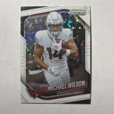 Michael Wilson 2025 Panini Prizm White Disco Prizm Arizona Cardinals 