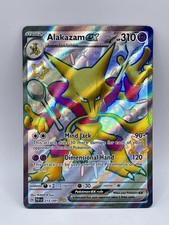 Carta Pokemon TCG - Alakazam ex 215/091 Ultra Rara Shiny Paldean Fates Near Mint