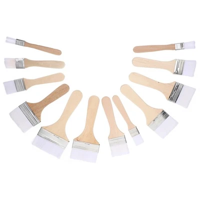 12 Pcs Acryl-Set Reise-aquarellpinsel Ölfarben Professionelle Mit Kurzem Griff - Bild 1 von 4