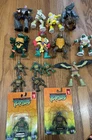 Lot Of 16 Pcs ~ Vintage Tmnt Teenage Mutant Ninja Turtles Toy Action Figures
