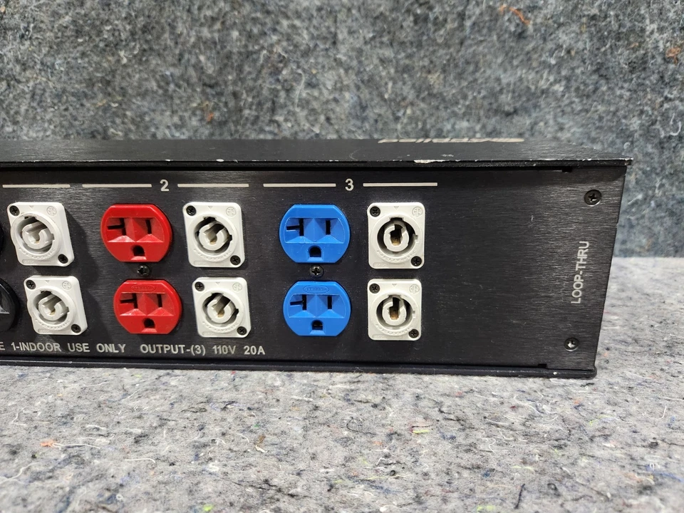 Applied Power Sled Distro 30A 110/220V 3P L21-30 to 6x 120V 20A PowerCON/5-20 - Image 4 of 4