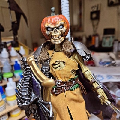 Mythic Legions Custom Pumpkin King Headsculpt