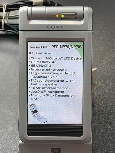 Sony CLIÉ PEG-NR70 PDA PalmOS 4.1 – With Box & Accessories - Works
