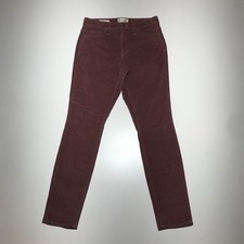 Universal Thread Womens 2/26 Regular High Rise Skinny Mauve Corduroy Mid Rise