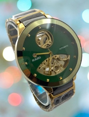Very Beautiful Two-Tone Rado Centrix Green Dial Working Automatic Wristwatch