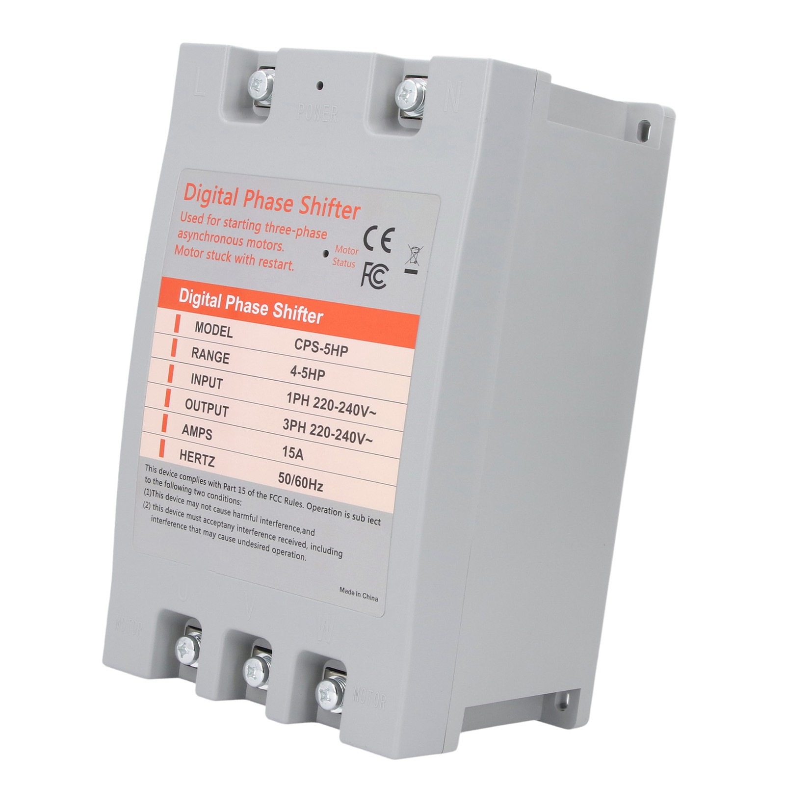 Single To 3 Phase Converter Digital Phase Converter 4 To 5 Horsepower 2.2 US