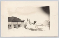 Postcard RPPC Kansas Moundridge Snow Scene on William Galle Farm 66G
