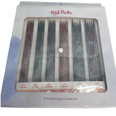 Knit Picks Double Pointed Wood Knitting Needles Set, 8 inches