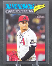 2026 Topps Heritage Baseball Justin Martinez Dark Gray Border No. 263