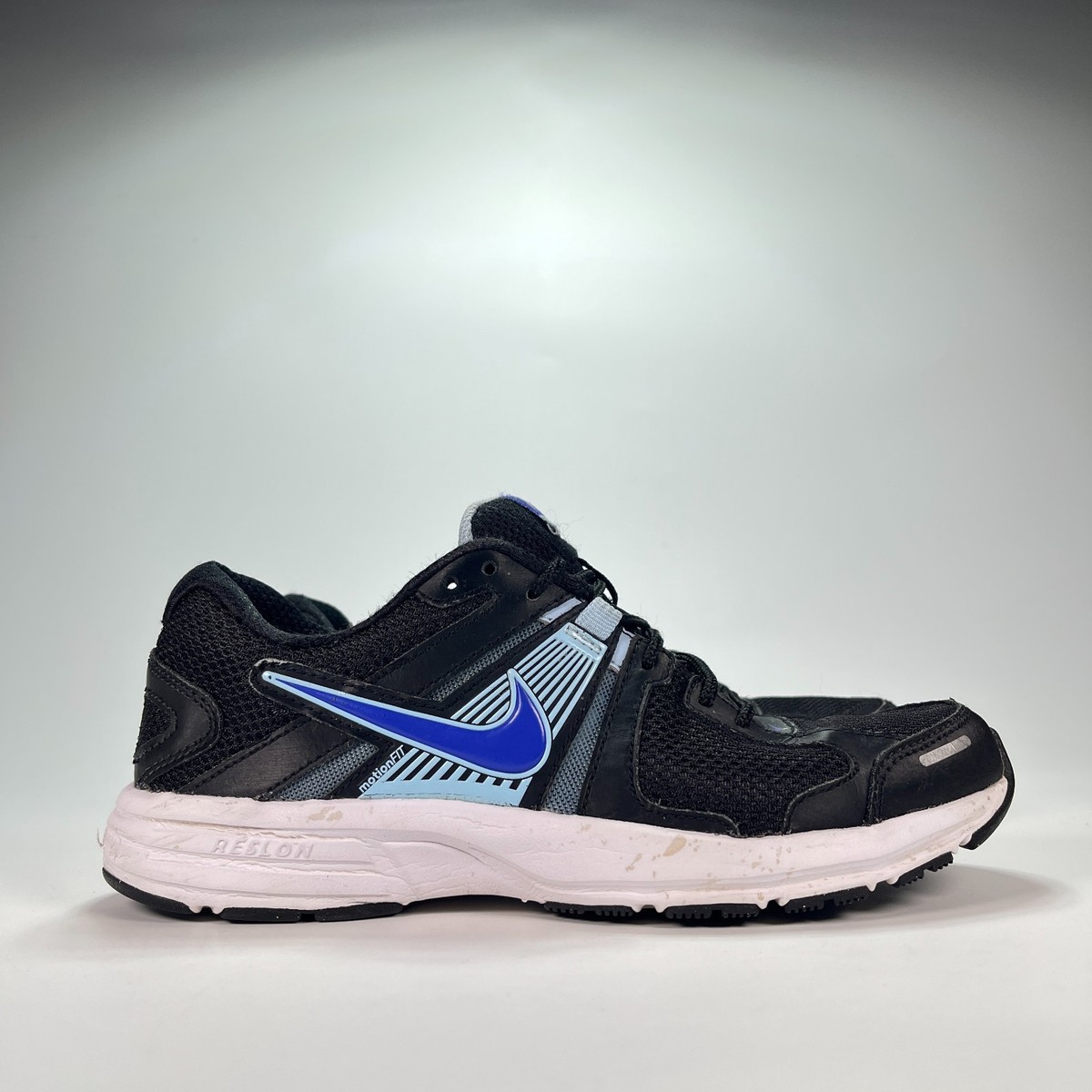 Nike Dart 10 Black Blue Lace Up Athletic Running Shoes  display picture 2