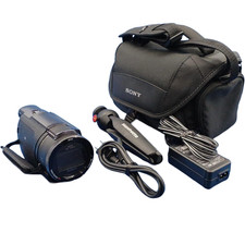 SONY FDR-AX55 Black Camcorder Digital 4K Video Camera Handheld Wi-Fi w/Case