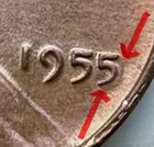 1955 Lincoln Wheat Cent — photo from another recent sale