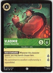 Vladimir - Ceramic Unicorn Fan - Whispers in the Well #75/204 Common