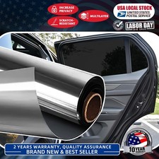 Black One Way Privacy Film Window Tint for Home Mirror Vinyl Roll Heat Control