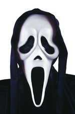 Ghost Face Killer Costume Mask With Shroud