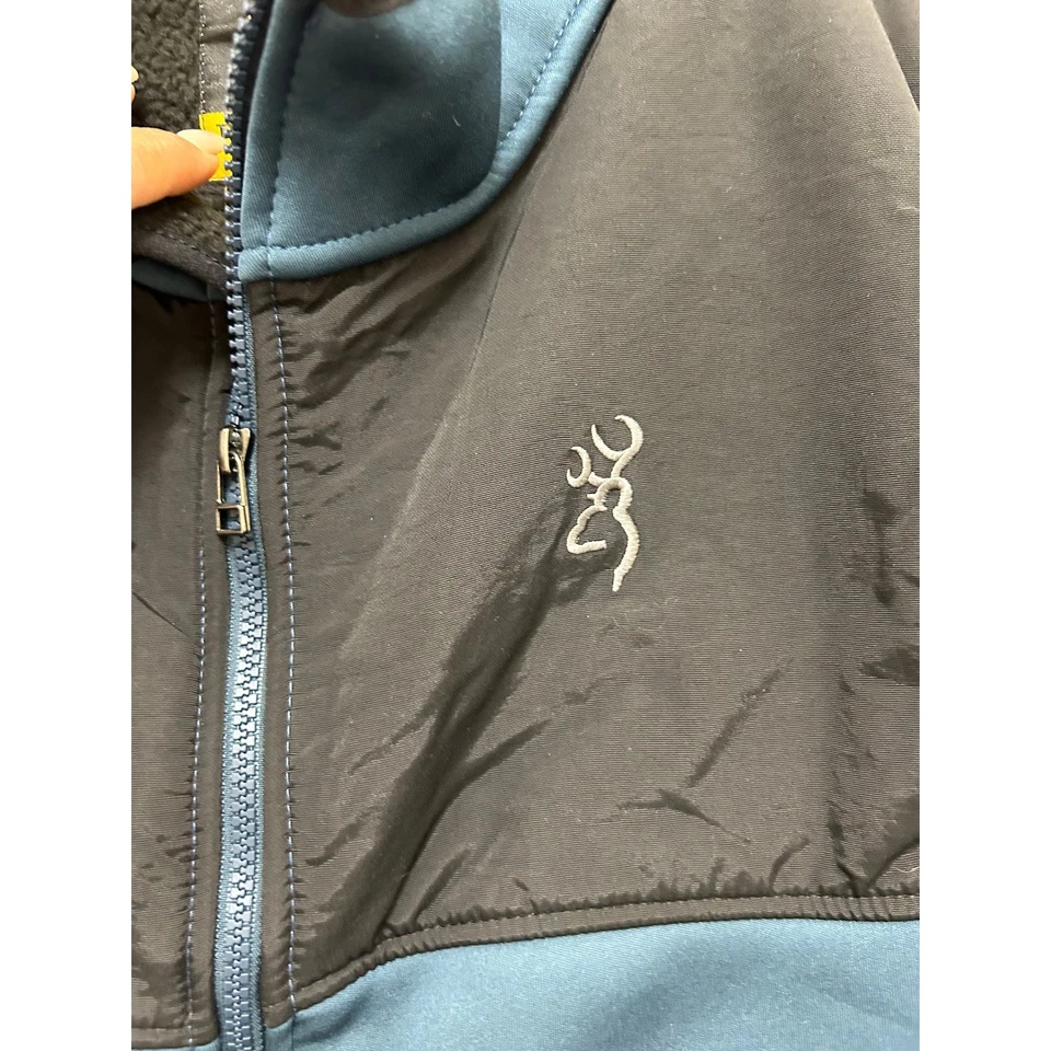 Browning Vest Men's Blue Black Full Zip Puffer Quilted Outdoor Gilet Size XL - Image 2 of 4