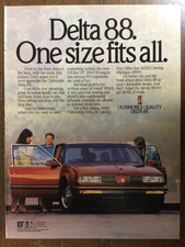 Misc 6008 Advertisement 1988 Oldsmobile Delta 88
