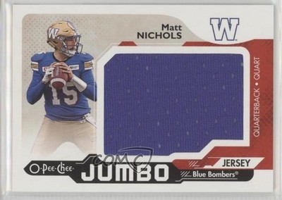 2018 Upper Deck CFL OPC Jumbo Achievements Jerseys Matt Nichols #OPC-MN 6uq