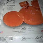 Fiesta Retired 4 Piece Place Setting POPPY Fiestaware Set NEW in Box Made in USA