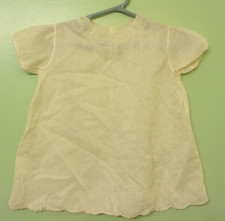 Vintage Baby Dress - embroidered trim.