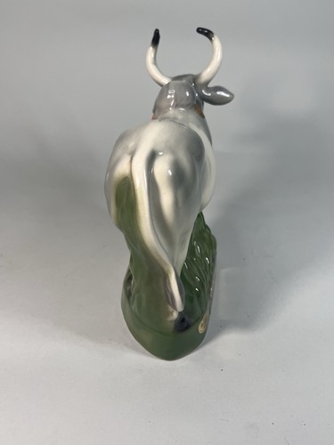 Vintage Brahma Bull Ezra Brooks Heritage China Keramik Whisky Dekanter Flasche - Bild 4 von 10