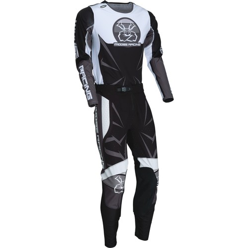 Moose Black/White Agroid Pants 2901-11402 - Picture 2 of 3
