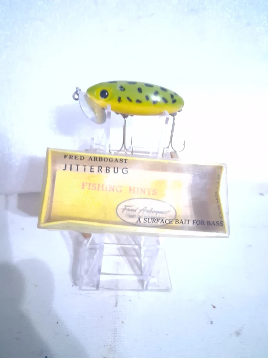 Leurre Vintage Fred Arbogast Razorback – Violet – Crankbait Sans Bavole – Pêche
