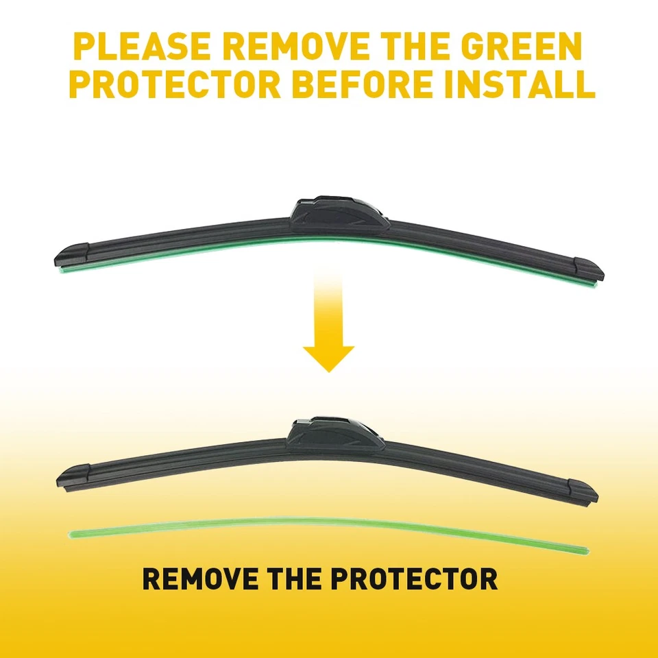 Limpiaparabrisas delantero y trasero de 15""/15""/14"" OEM para Jeep Wrangler 2000-22 Foto 4 de 4