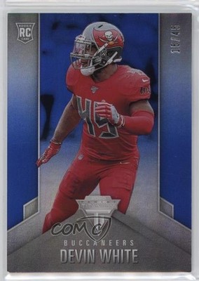2019 Panini Chronicles Titanium Rookie Jersey Number 15/45 Devin White RC 2qw
