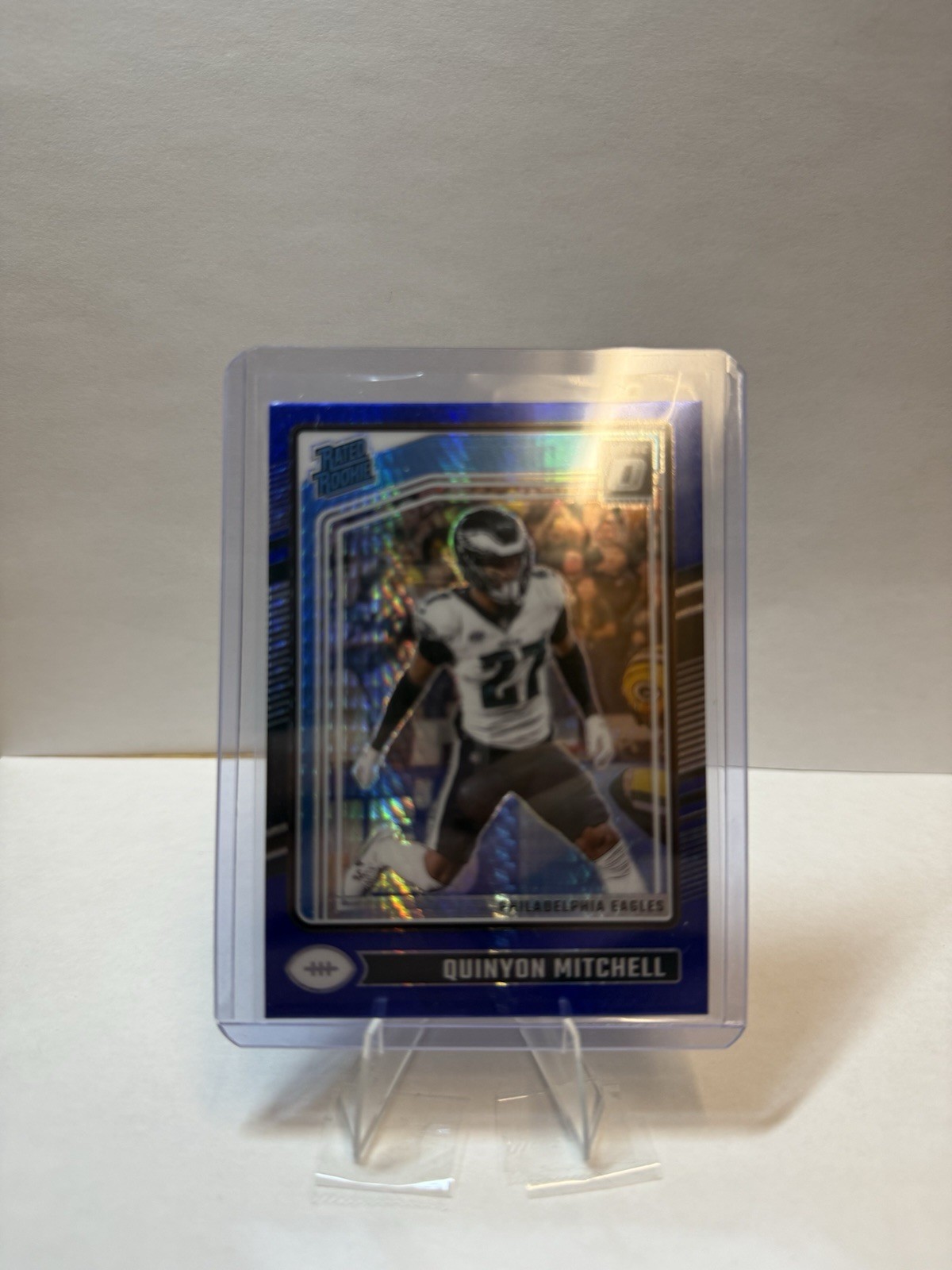 2024 Panini Donruss Optic - Rated Rookie Quinyon Mitchell #282 Blue Hyper Prizm