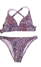 Swim Two Piece SHADE  SHORE Halter Bikini SIZE LARGE 12-14 