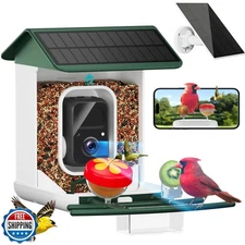 BROAIMX Smart Bird Feeder with Camera-AI Identify 11,000+ Species, 2K HD Auto