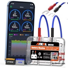 BM200-US Car Battery Tester 12V Automotive Battery Monitor Bluetooth Orange