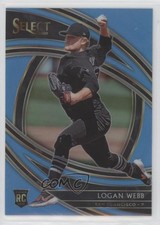 2020 Panini Select Premier Carolina Blue Prizm 22/35 Logan Webb #125 0b0