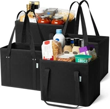 Reusable Grocery Bags Foldable Eco-Friendly Heavy Duty Large Shopping Totes