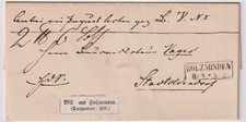Braunschweig Paketbegleitbrief Holzminden - Stadtoldendorf