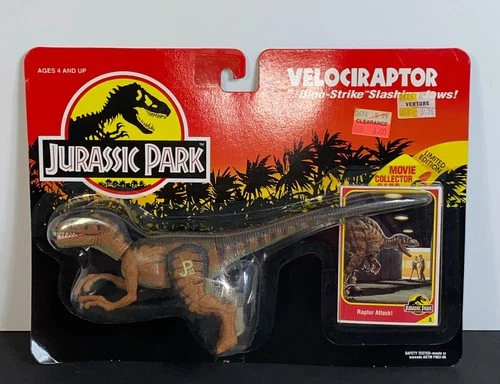 Kenner Jurassic Park Velociraptor Dino Strike Slashing Claws NEW 1993 Vintage