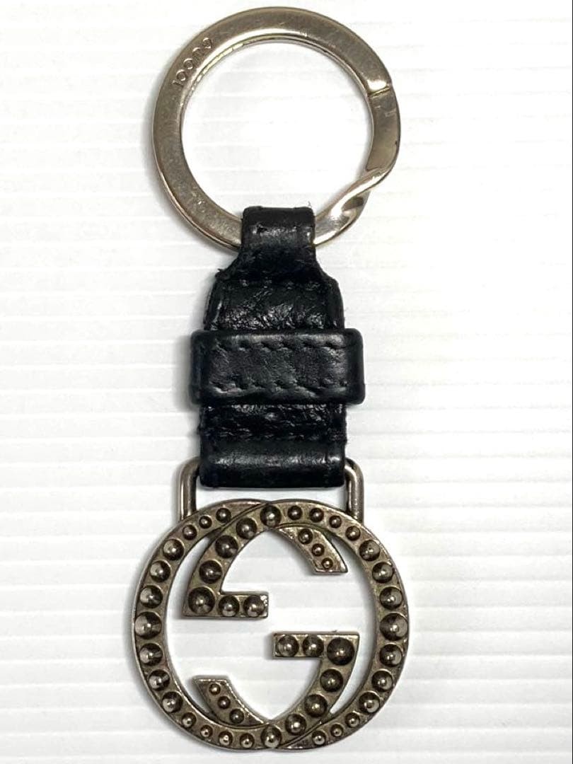Authentic GUCCI Interlocking GG Keychain Keyring … - image 3