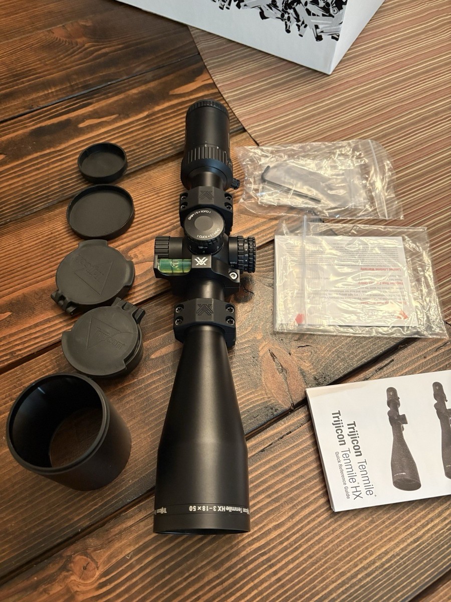 TOMSON EliteX4 90mm 0° Trijicon TMHX1850-C-3000009 Tenmile HX 3-18x50 Scope with Seekins