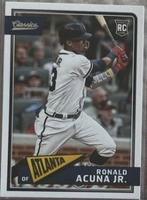 2018 Panini Classics Ronald Acuna Jr Rookie Card #23. rookie card picture