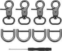 4 StüCk Metall Karabinerhaken SchlüSselanhäNger, 15Mm Swivel Trigger VerschlüSse