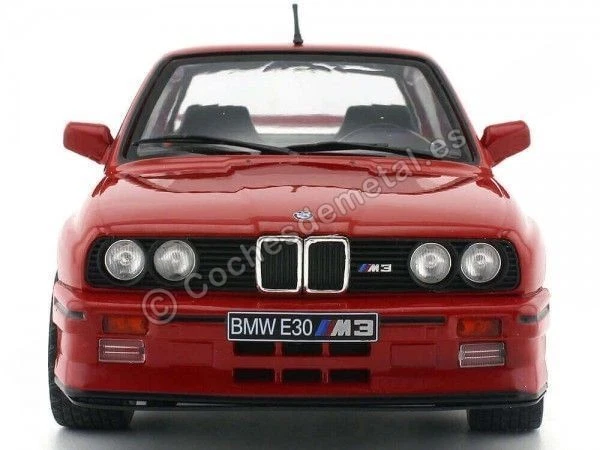 1986 BMW E30 M3 Rojo 1:18 Solido S1801502 - Imagen 3 de 4