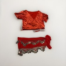 2-Piece Orange Belly Dance Wear