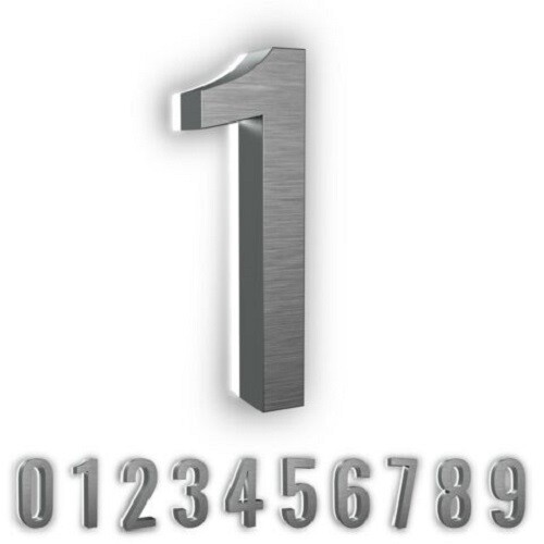 5" Steel Backlit LED 6000K Illuminated Address Numbers, Modern Look Number - Picture 27 of 35