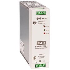 BPS-1-120-24DC, Power Supply, DIN Rail Mount, 24V/5A OUT, 90-264VAC 1 PH IN