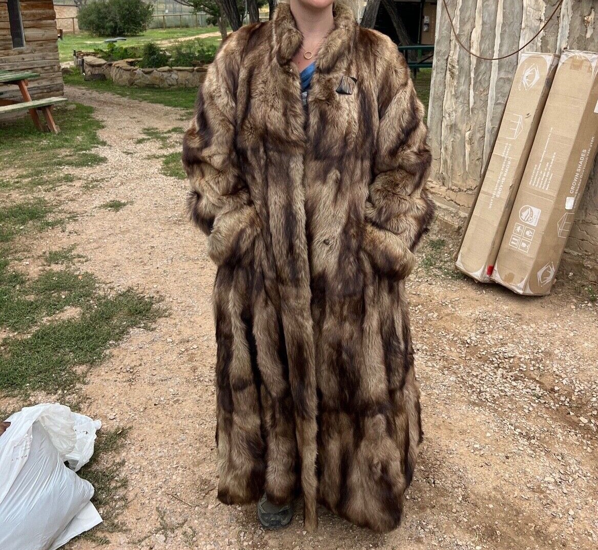 Vintage 3/4 Length Genuine Real Mink Fur Coat by Sdrougias Furs