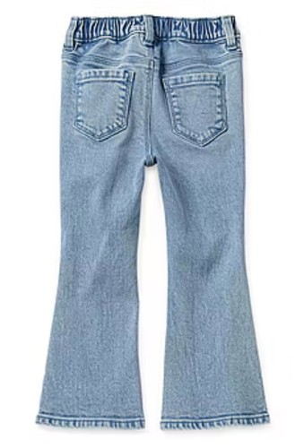 Okie Dokie Toddler Girl Jeans Butterfly flare leg adjustable waist size 5T - Picture 2 of 10