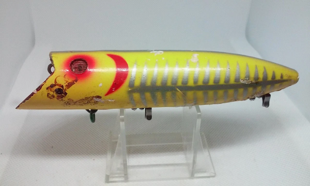 VINTAGE Heddon King Basser Yellow Shore 6